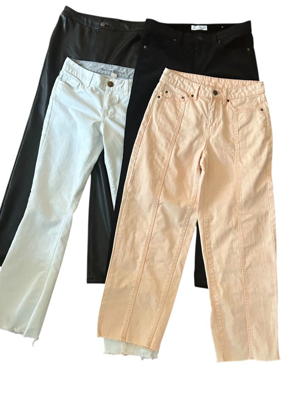 Denim Leather Velvet Pants Jeans Bundle Lot Size 26 Waist Size 2 Various Brands